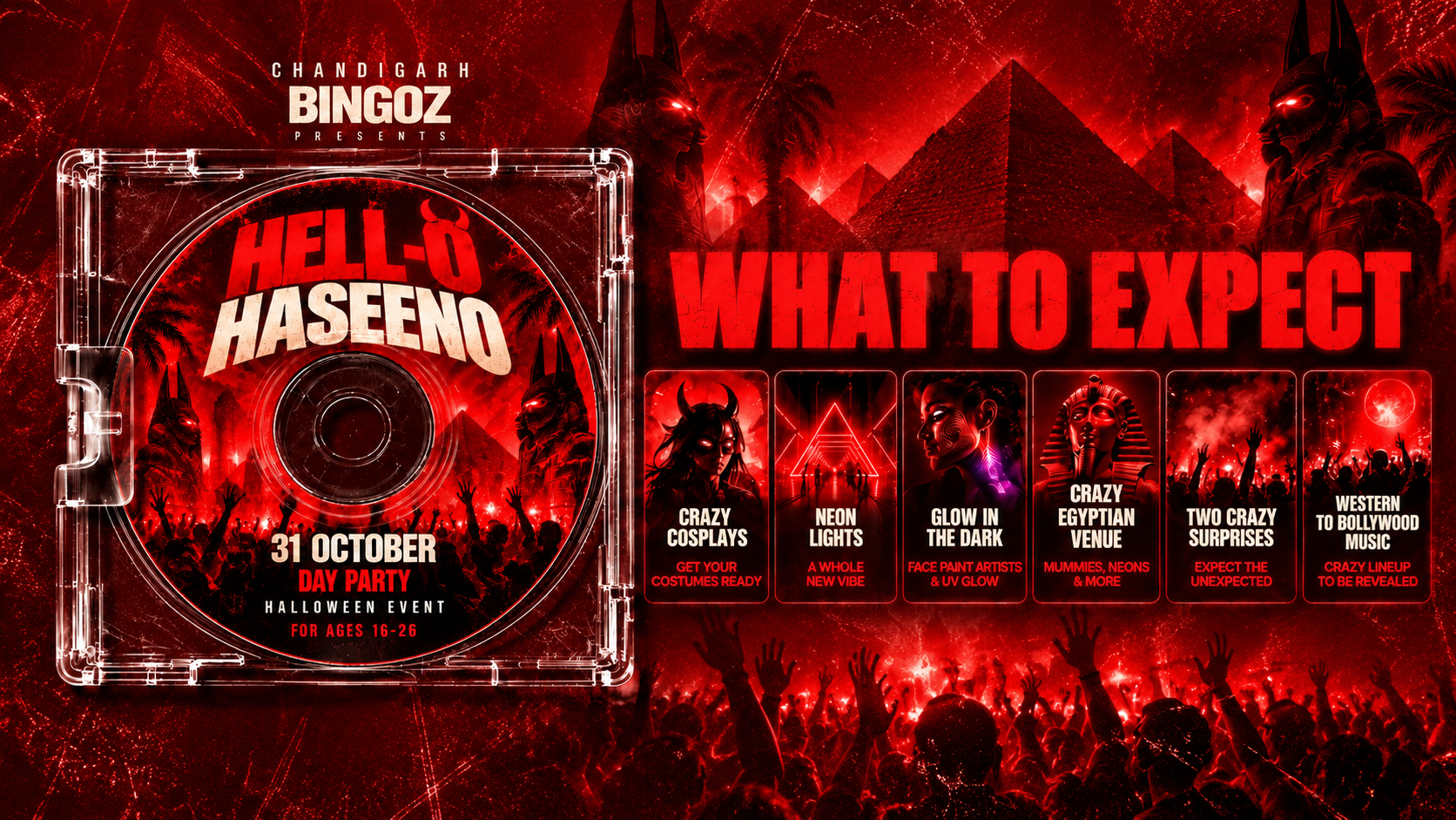 HELL-O HASEENO HALLOWEEN DAY PARTY BY BINGOZ