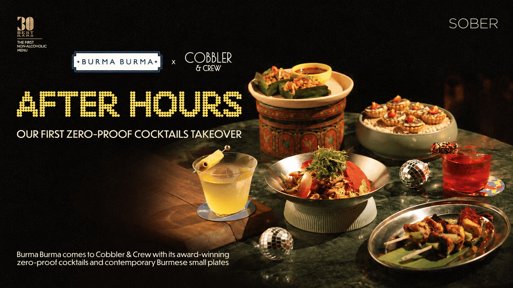 BURMA BURMA TAKES OVER COBBLER AND CREW