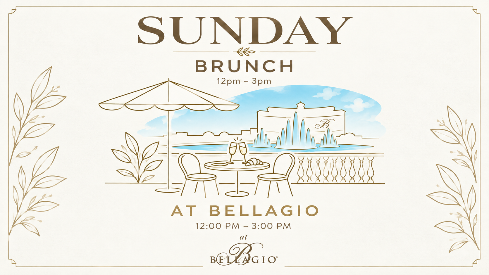 SUNDAY BRUNCH STRATOSPHERIC CULINARY EXTRAVAGANZA