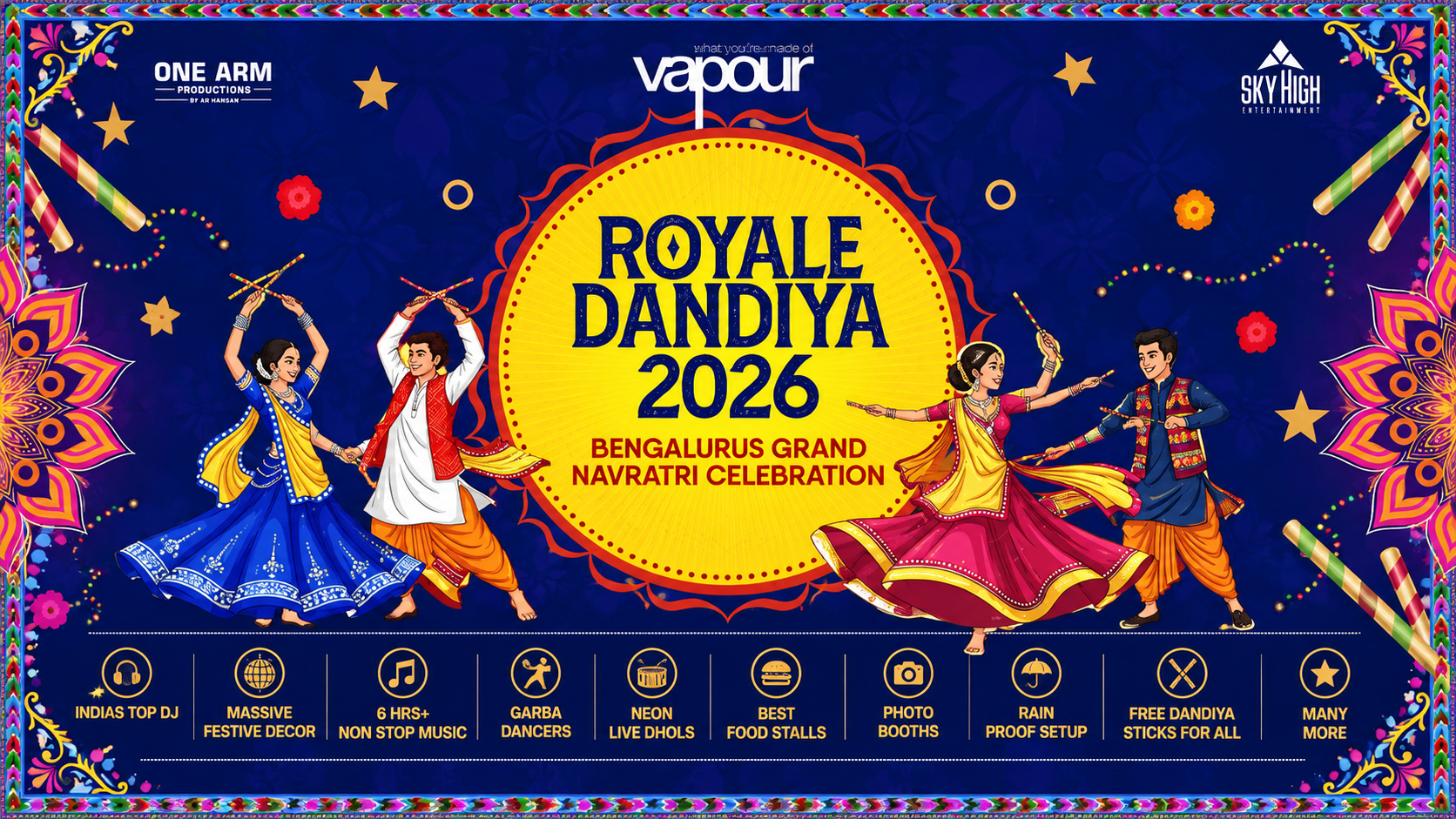 ROYALE DANDIYA 2026 AT VAPOUR INDIRANAGAR
