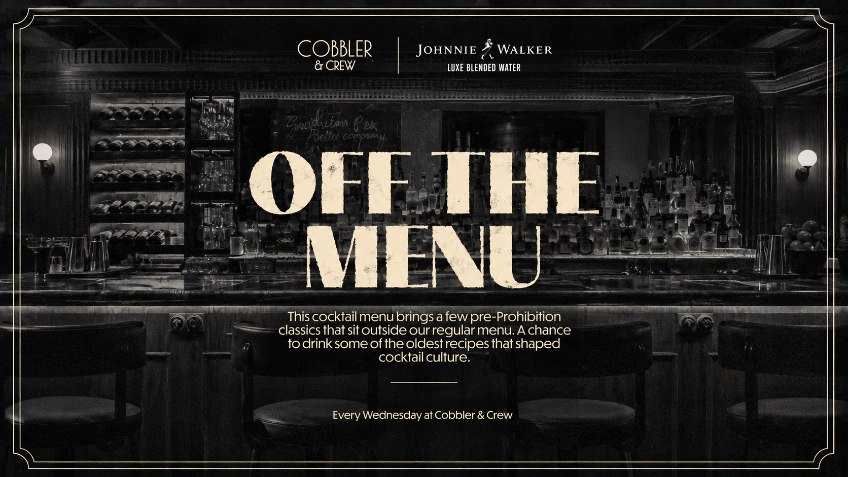 OFF THE MENU - COBBLER & CREW