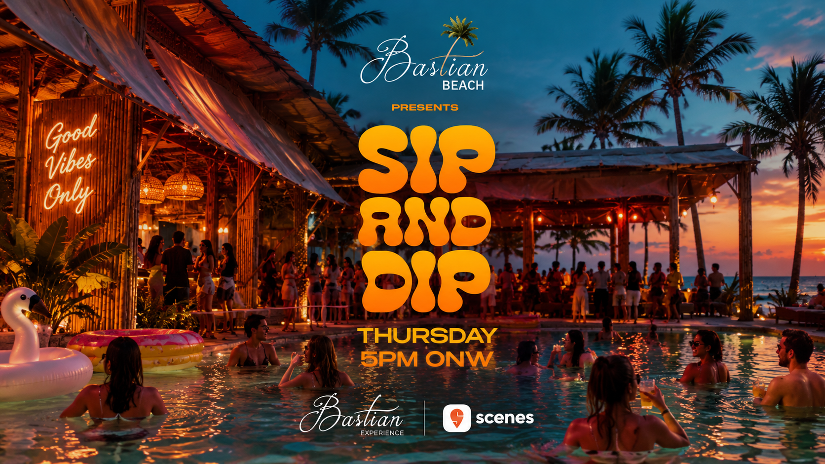 SIP AND DIP AT BASTIAN BEACH CLUB