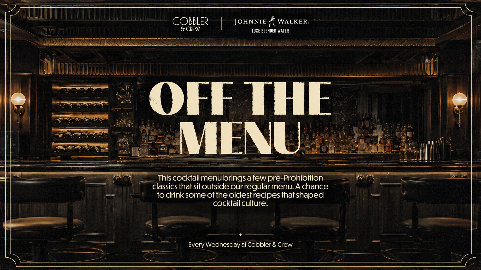 OFF THE MENU - COBBLER AND CREW