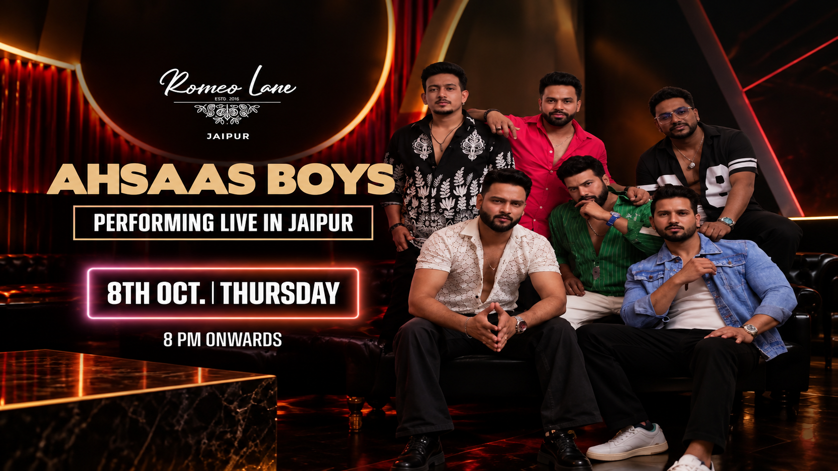 AHSAAS BOYS LIVE AT ROMEO LANE