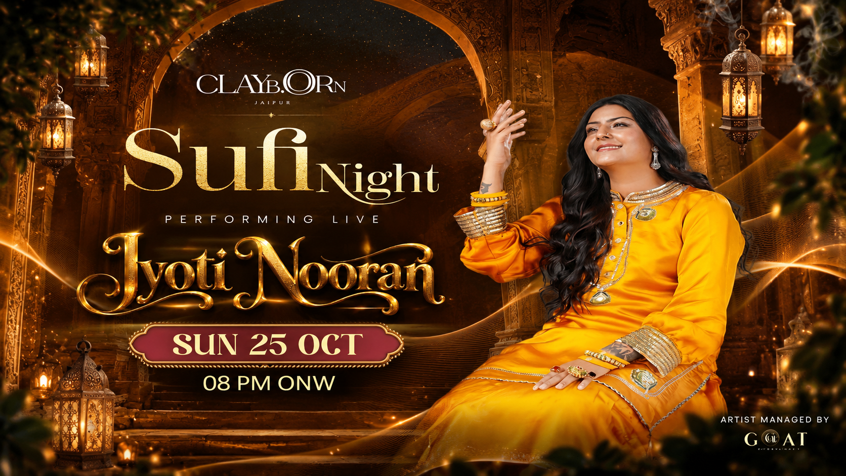 CLAYBORN - SUFI NIGHT FEATURING JYOTI NOORAN