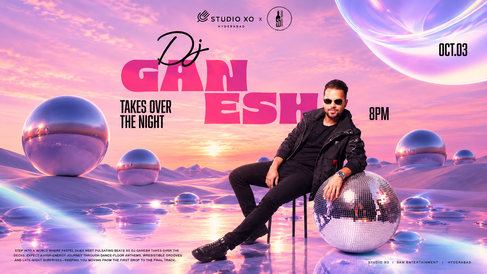 FT DJ GANESH AT STUDIO XO AND STONE WATERS