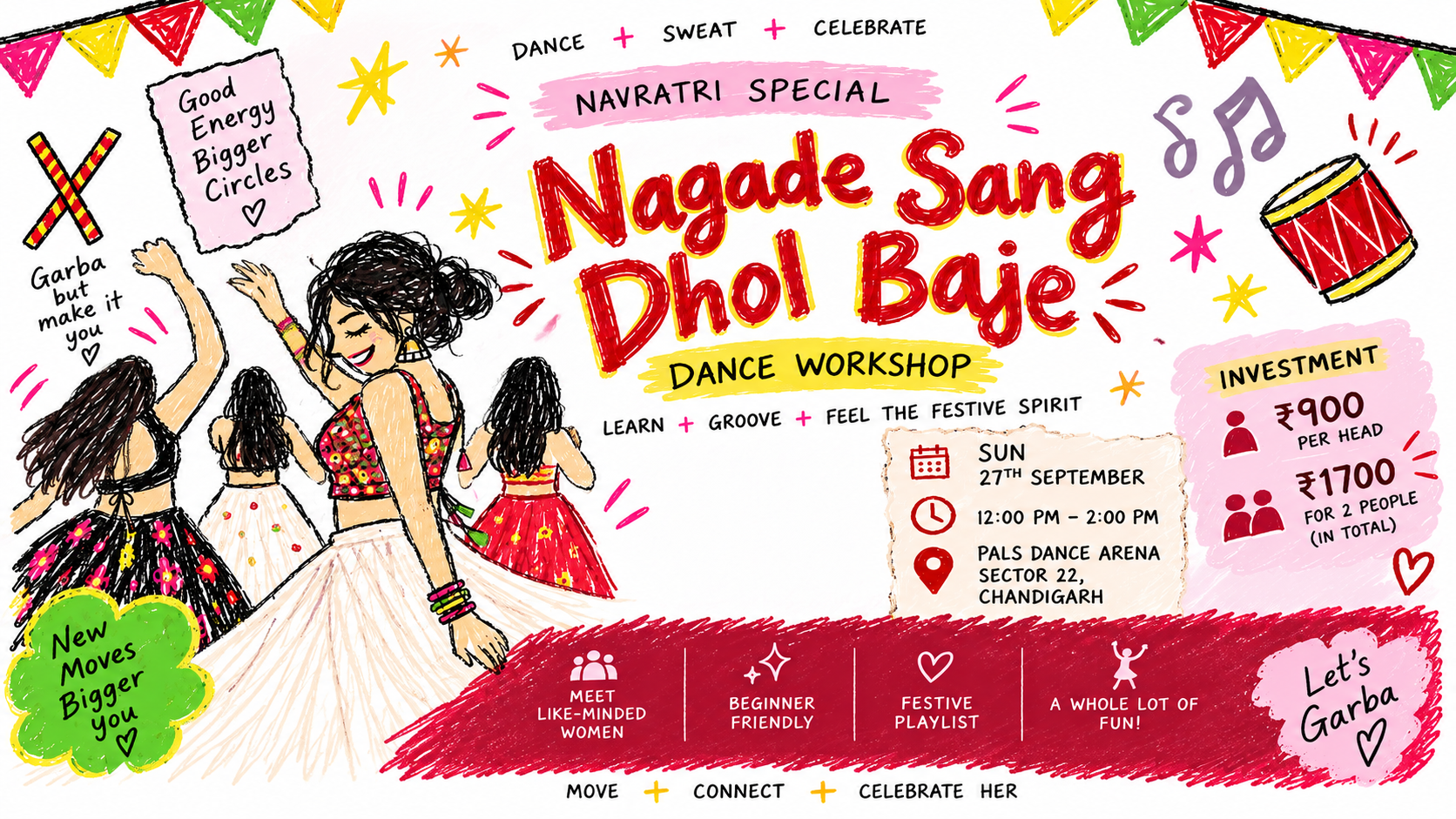 NAGADE SANG DHOL BAJE - GARBA DANCE WORKSHOP