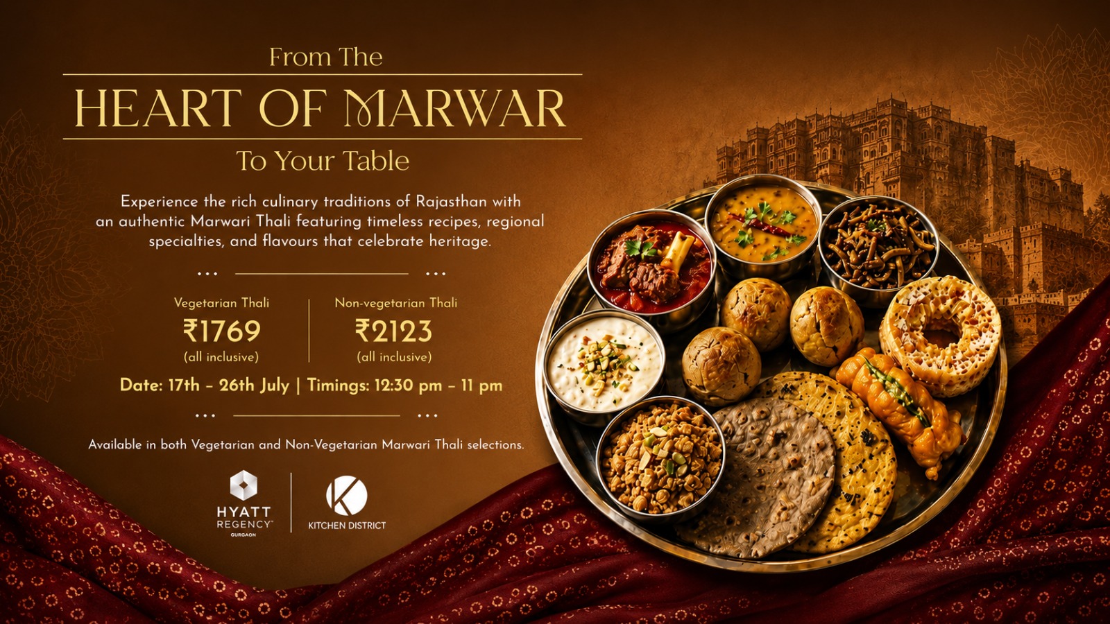 MARWARI THALI FESTIVAL AT KITCHEN DISTRICT