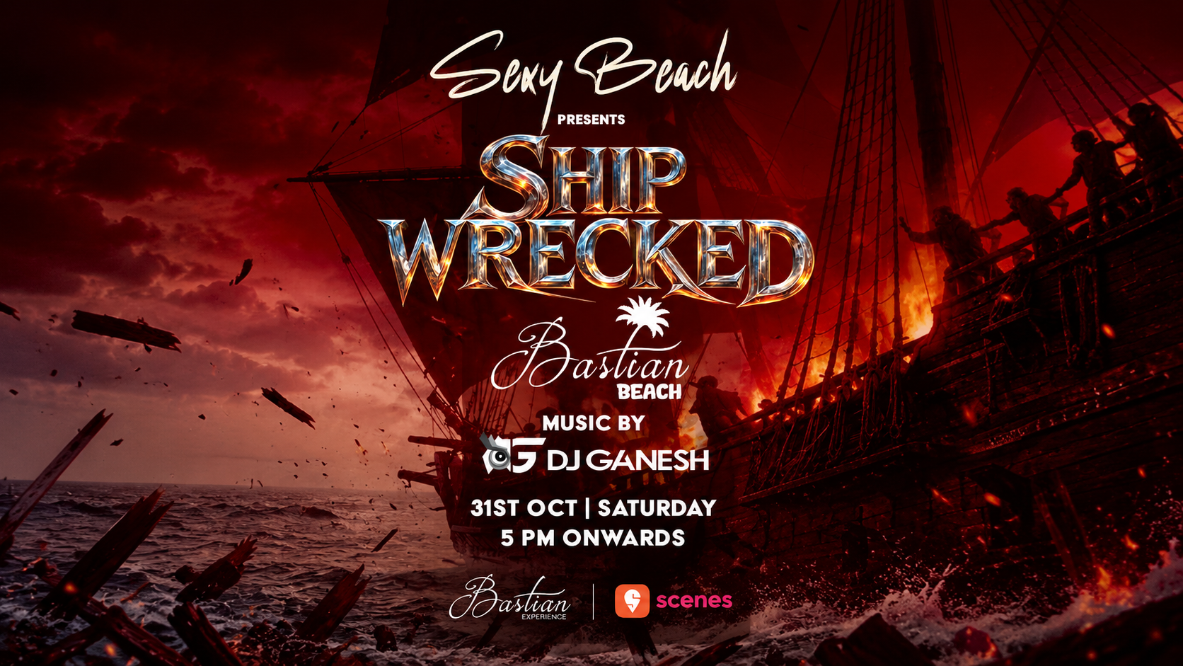 THE BASTIAN BEACH CLUB HALLOWEEN FT DJ GANESH