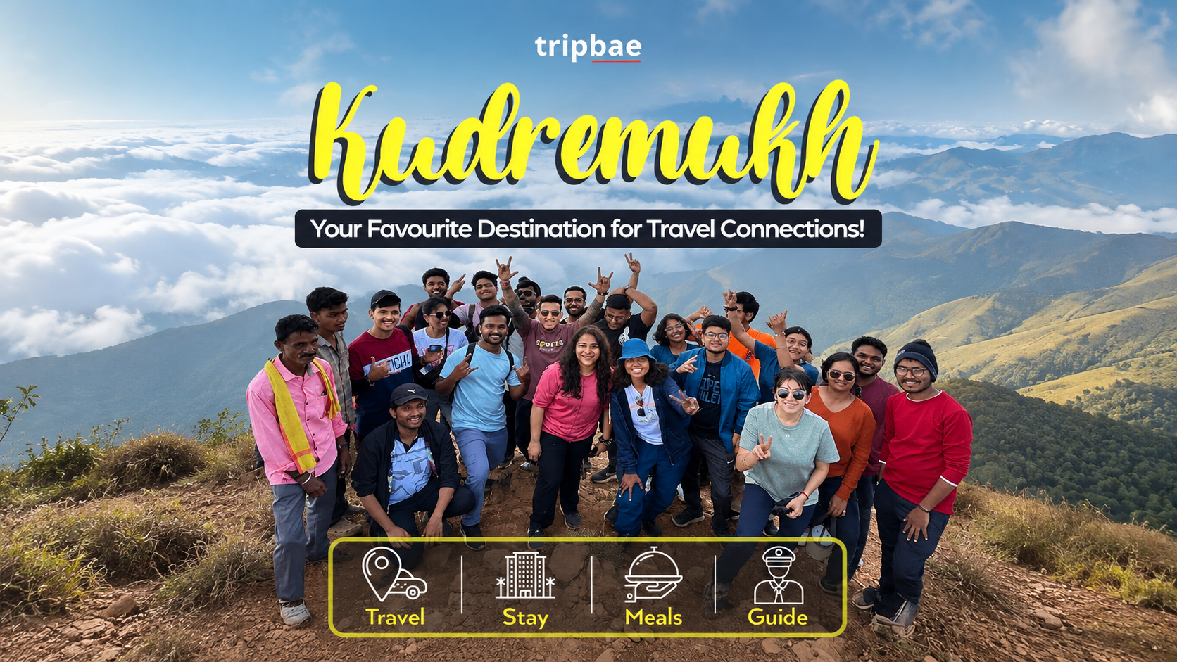 KUDREMUKHA TREK AND SIGHTSEEING BY TRIPBAE