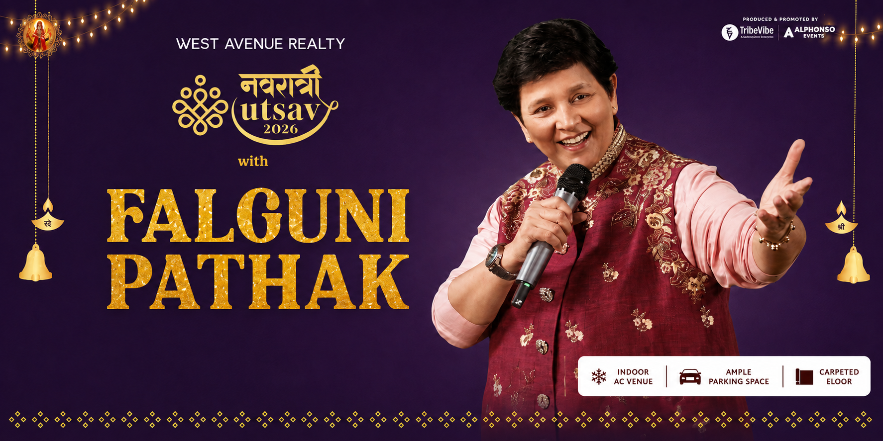 Falguni Pathak Navratri Utsav 2026 Mumbai | Garba, Dandiya, Dates & Tickets