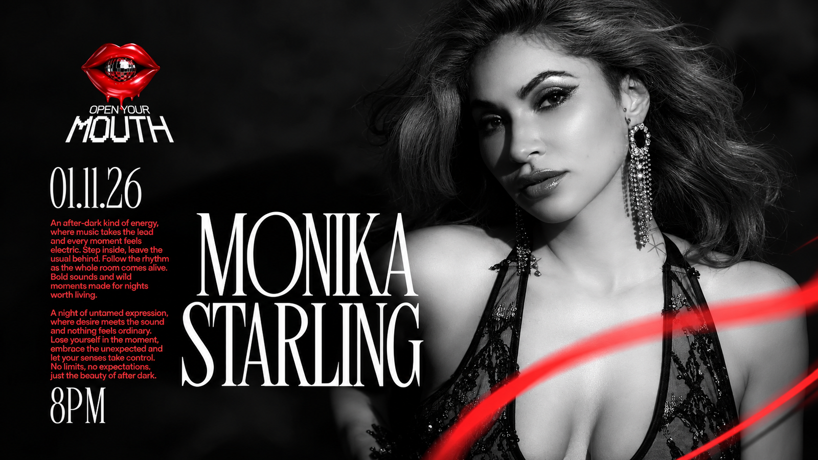 AFTER-DARK FEATURING MONIKA STARLING AT ΟΥΜ