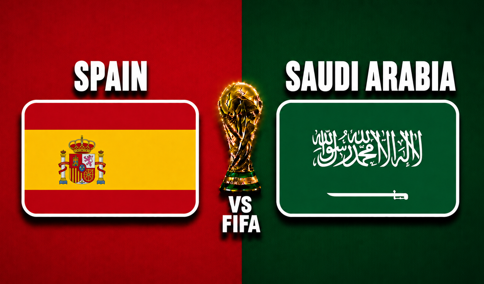 Spain vs Saudi Arabia